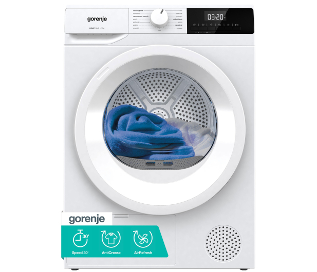 Gorenje ZESTAW Suszarka D2HNE7E/PL+Pralka W3NGPI72SAS/PL+Łącznik - 1591784 - zdjęcie 3